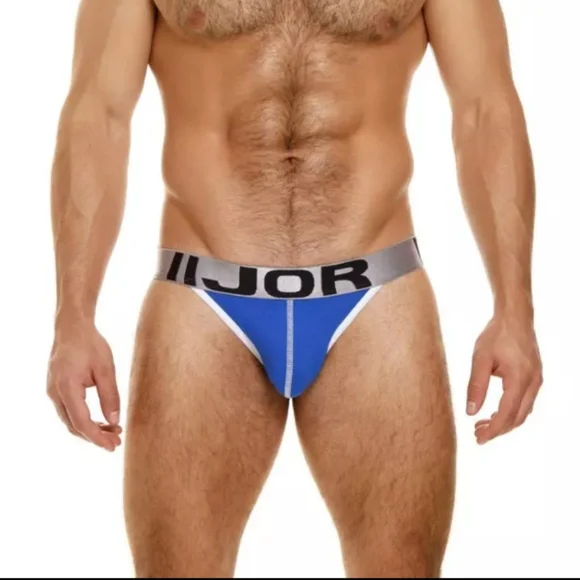 Men's JOR Blue Athletic Sport Thong - Small - Picture 2 of 4